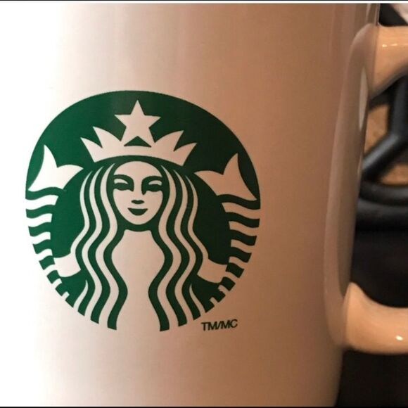 Starbucks 2012 White Ceramic Mermaid Logo Coffee Mug Cup 10 oz - Picture 5 of 9